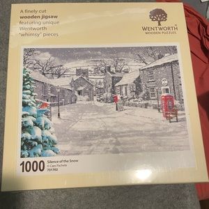 Wentworth Wooden Puzzle- Silence of the Snow- 1000 pieces NWOT